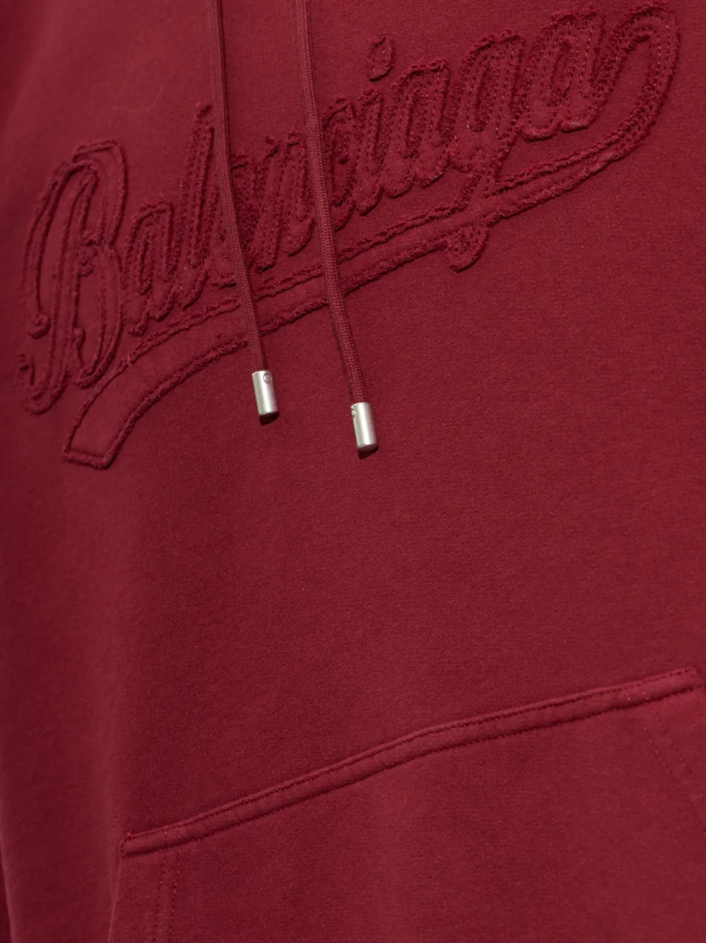 Balenciaga Hoodie met geborduurd logo Rood