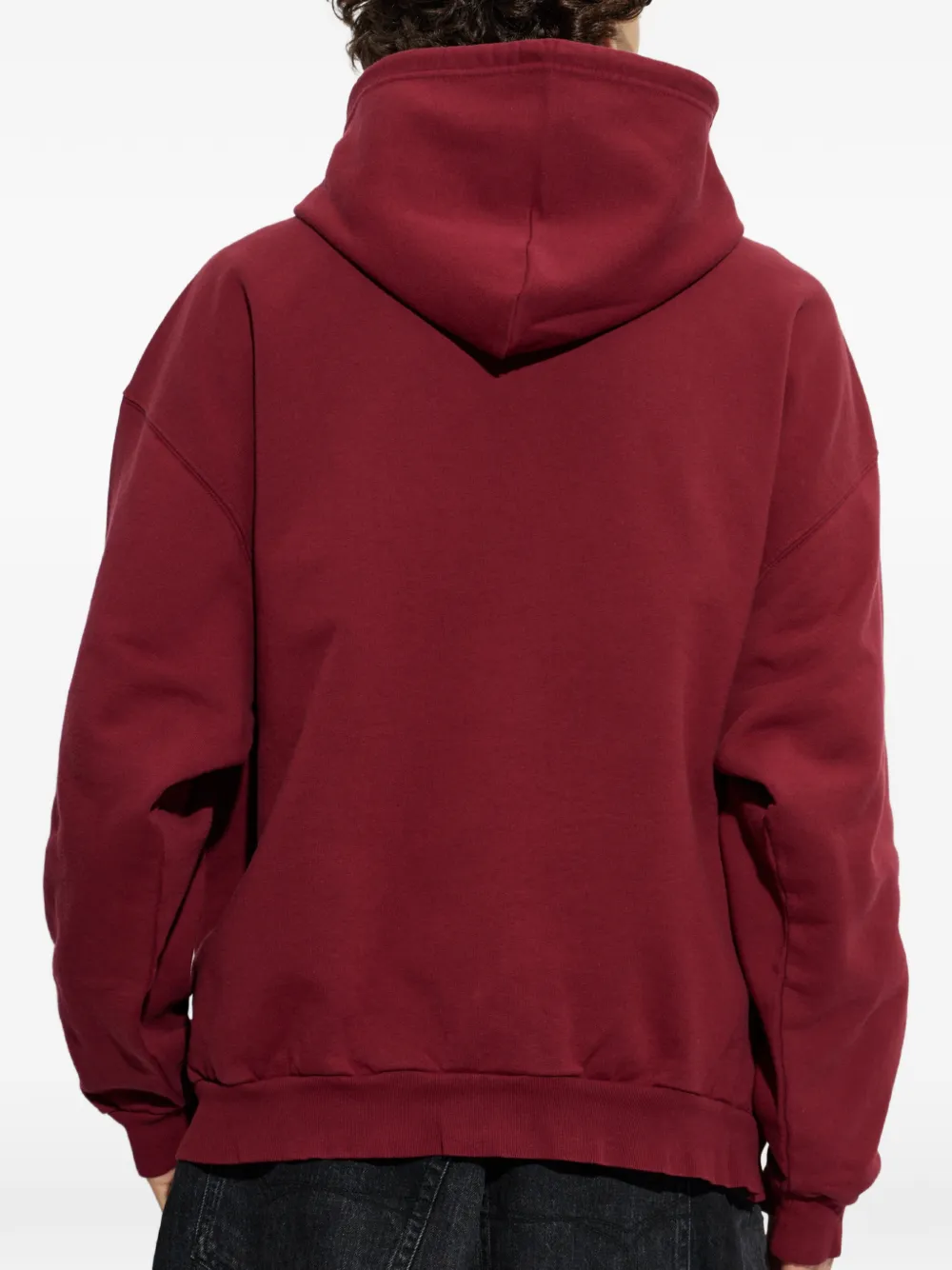 Balenciaga Hoodie met geborduurd logo Rood