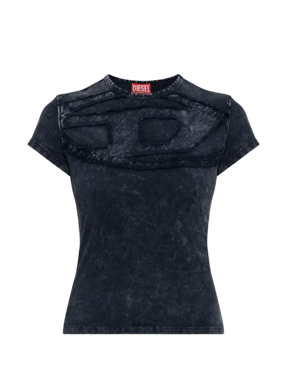 Diesel T-MELY-CUP logo-patch T-shirt - Blu