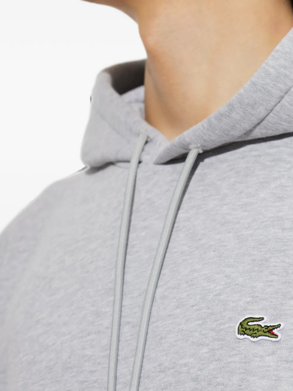 Lacoste Hoodie met logopatch Grijs