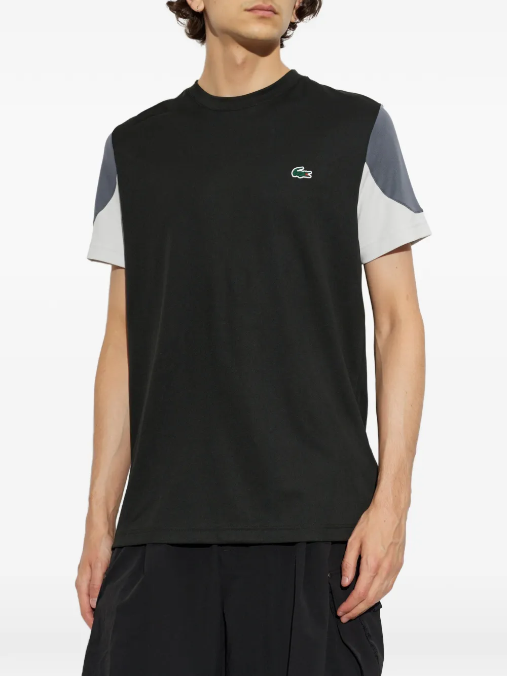 Lacoste T-shirt met logopatch Zwart