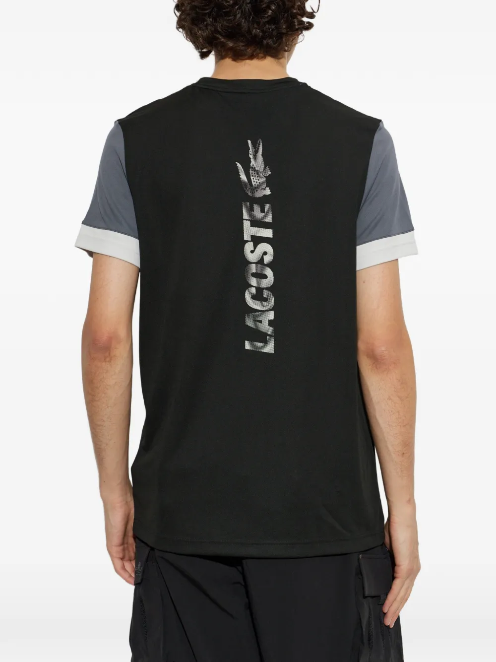 Lacoste T-shirt met logopatch Zwart