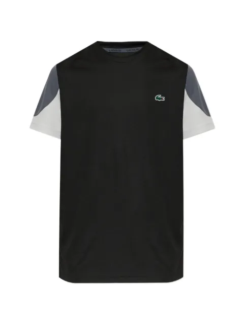 Lacoste logo-patch panelled T-shirt