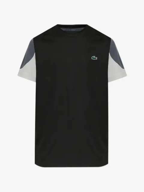 Lacoste logo-patch panelled T-shirt