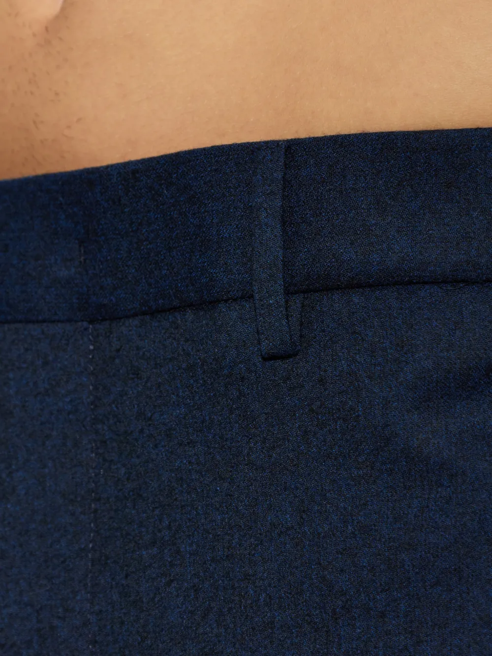 ETRO pleated wool trousers Blauw