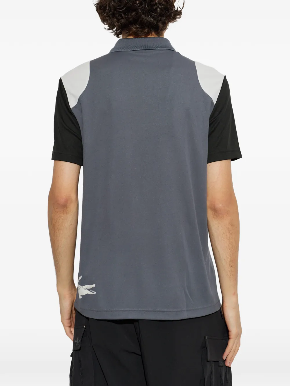 Lacoste Poloshirt met logopatch Grijs