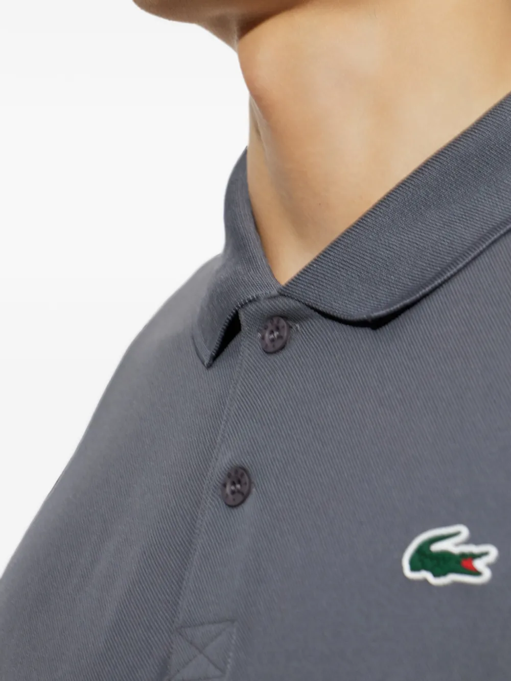Lacoste Poloshirt met logopatch Grijs