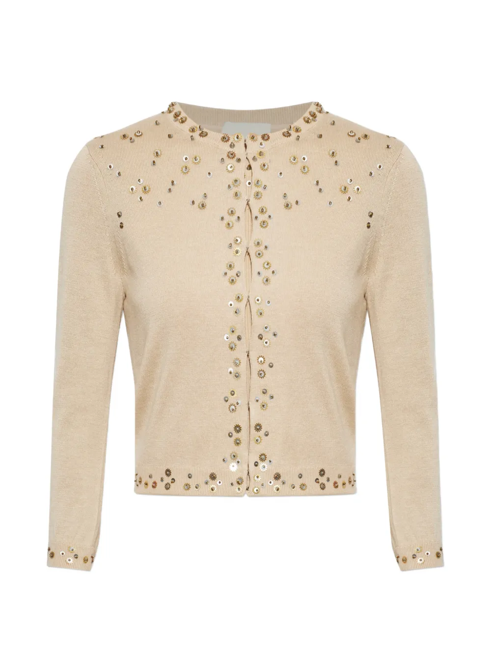ISABEL MARANT Amaria sequin-embellished cardigan - Toni neutri