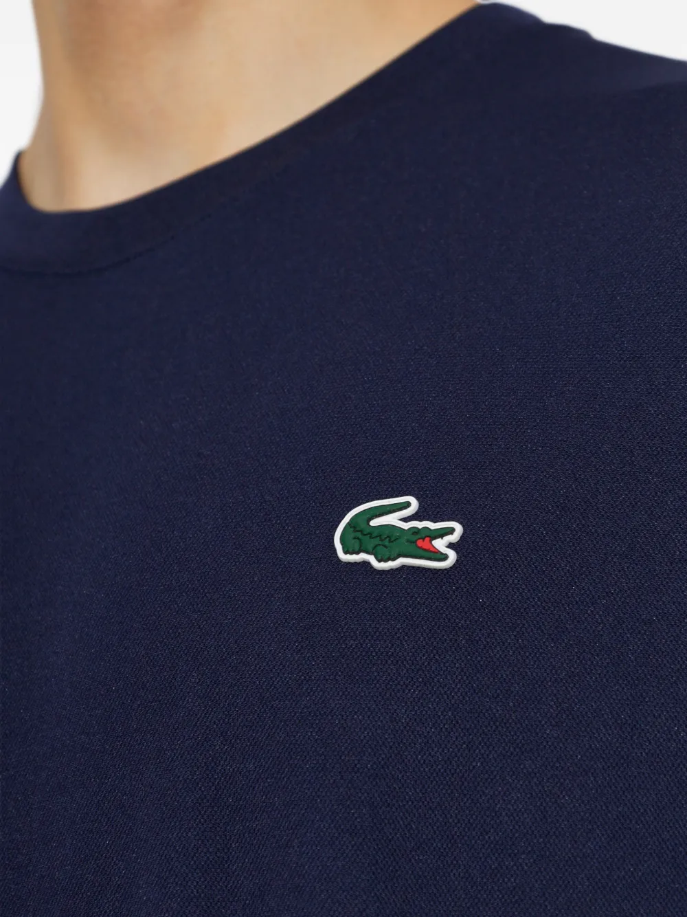 Lacoste T-shirt met logopatch Blauw