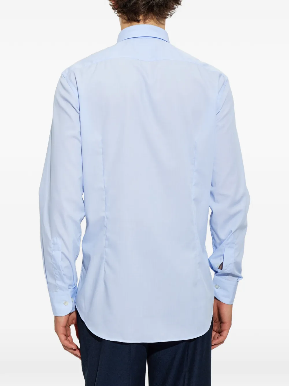 ETRO Overhemd met geborduurd logo Blauw
