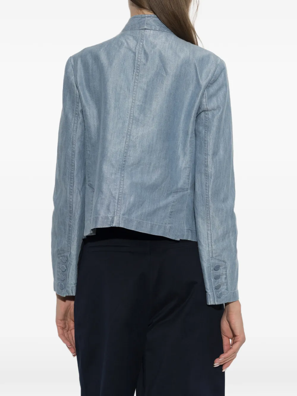 Emporio Armani double-breasted blazer Blauw