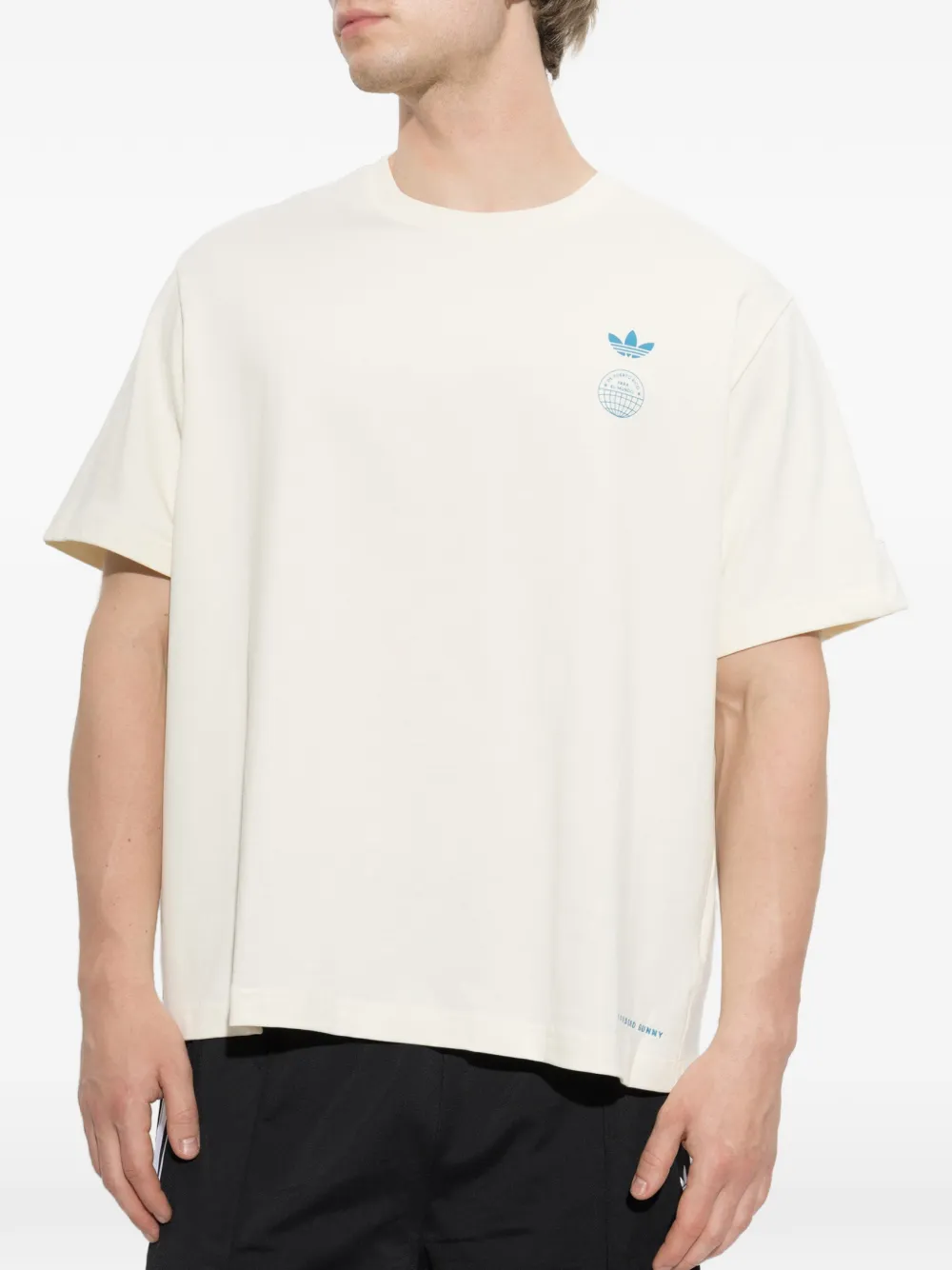 adidas x Bad Bunny DTMF merch cotton T-shirt Beige