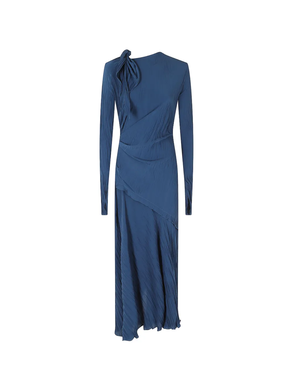 Victoria Beckham plissé-effect maxi dress - Blue