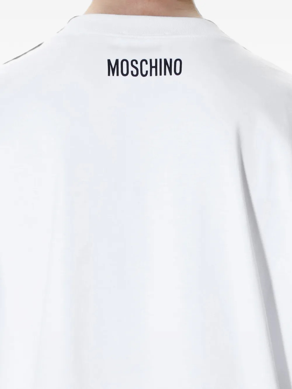 Moschino T-shirt met tekst Wit