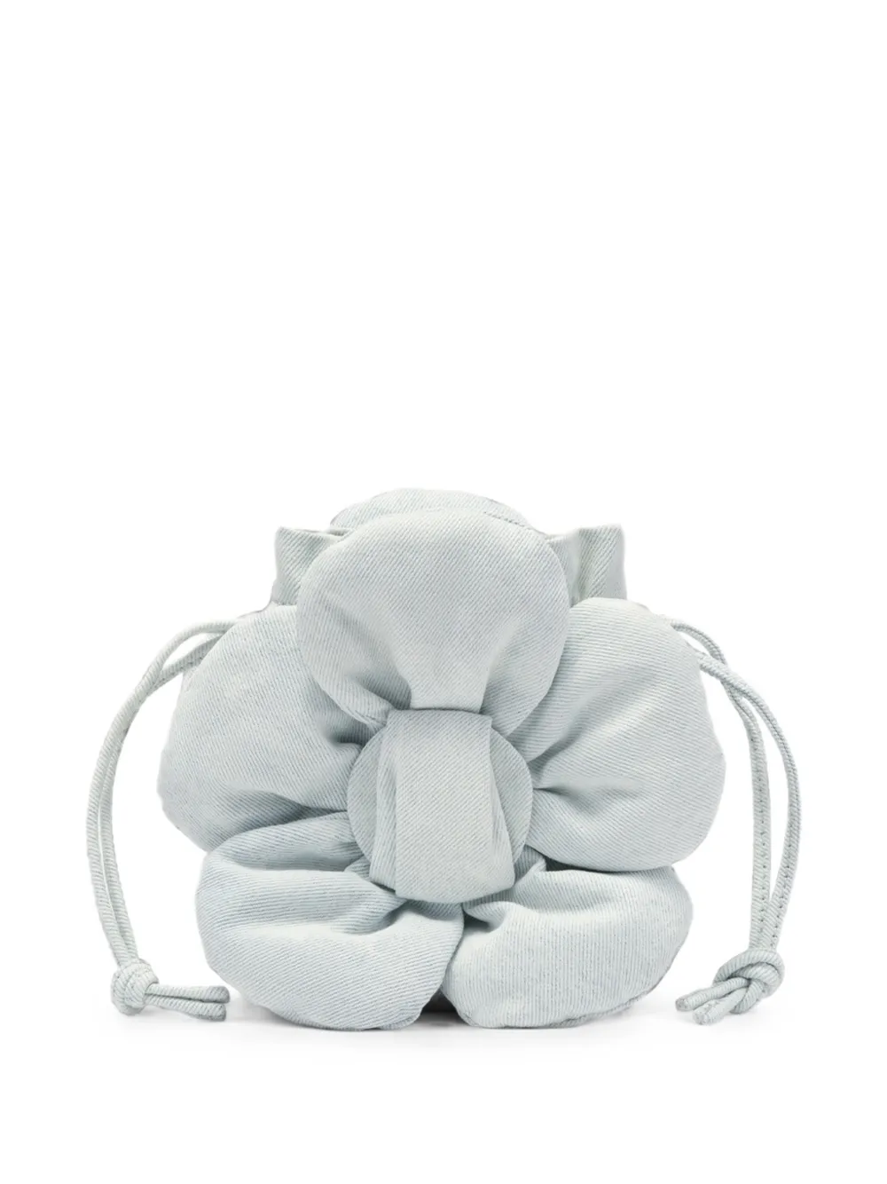Marc Jacobs Mini bucket-tas met trekkoord en bloemapplicatie Blauw