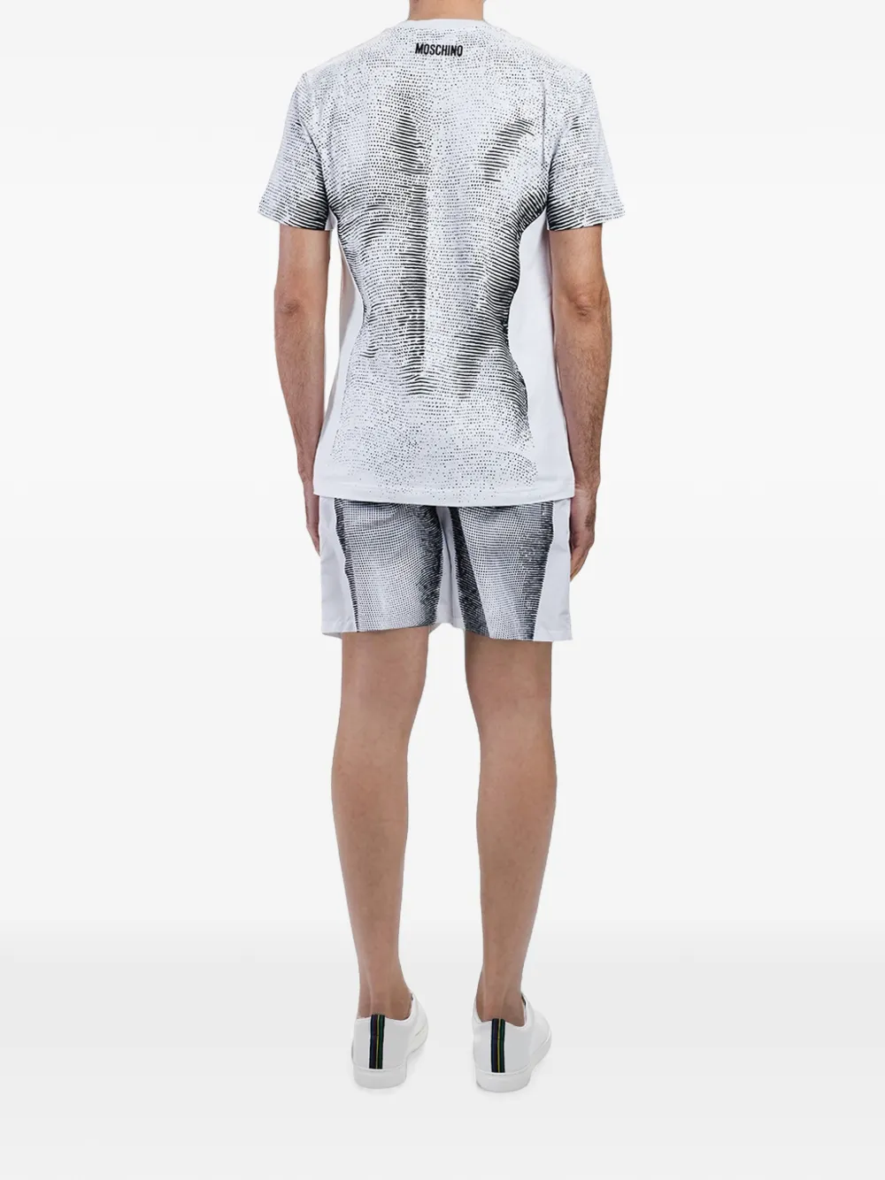 Moschino T-shirt met Statua-print Wit