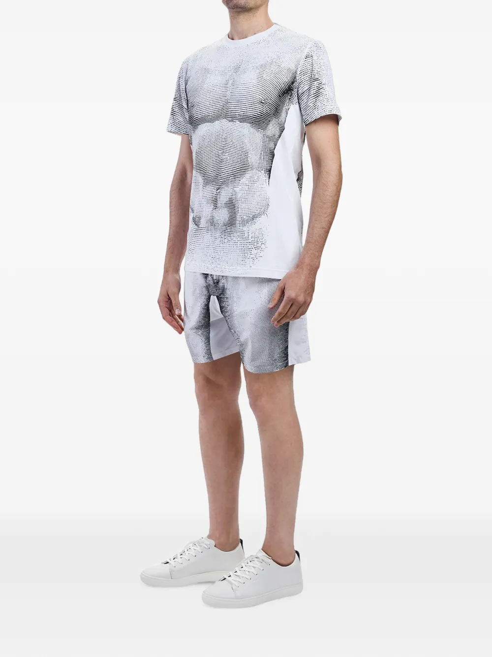 Moschino T-shirt met Statua-print Wit
