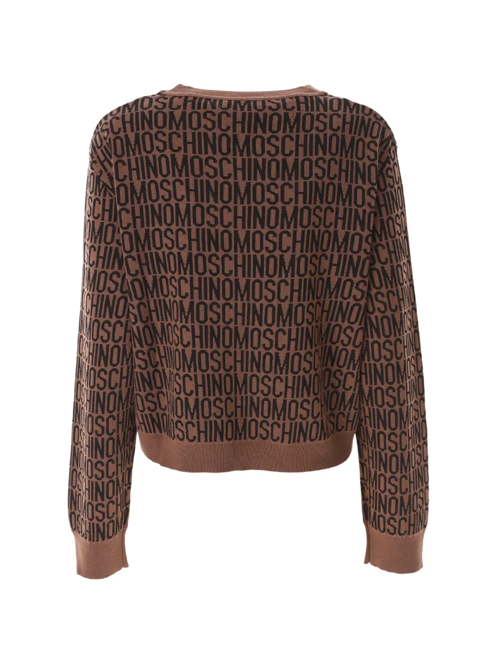 Moschino Trui met logo-jacquard Bruin