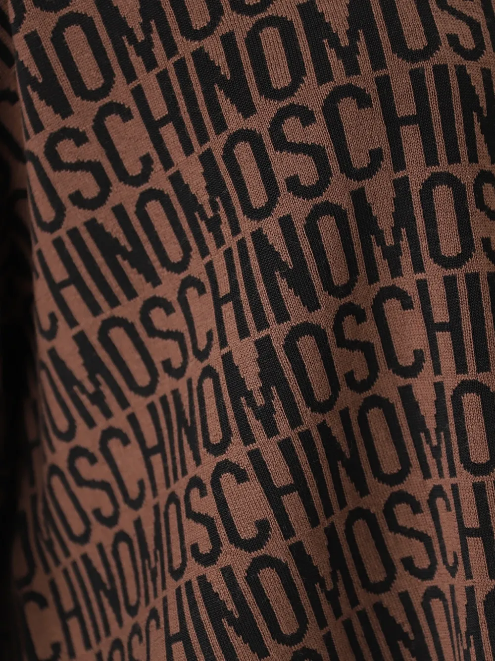 Moschino Trui met logo-jacquard Bruin