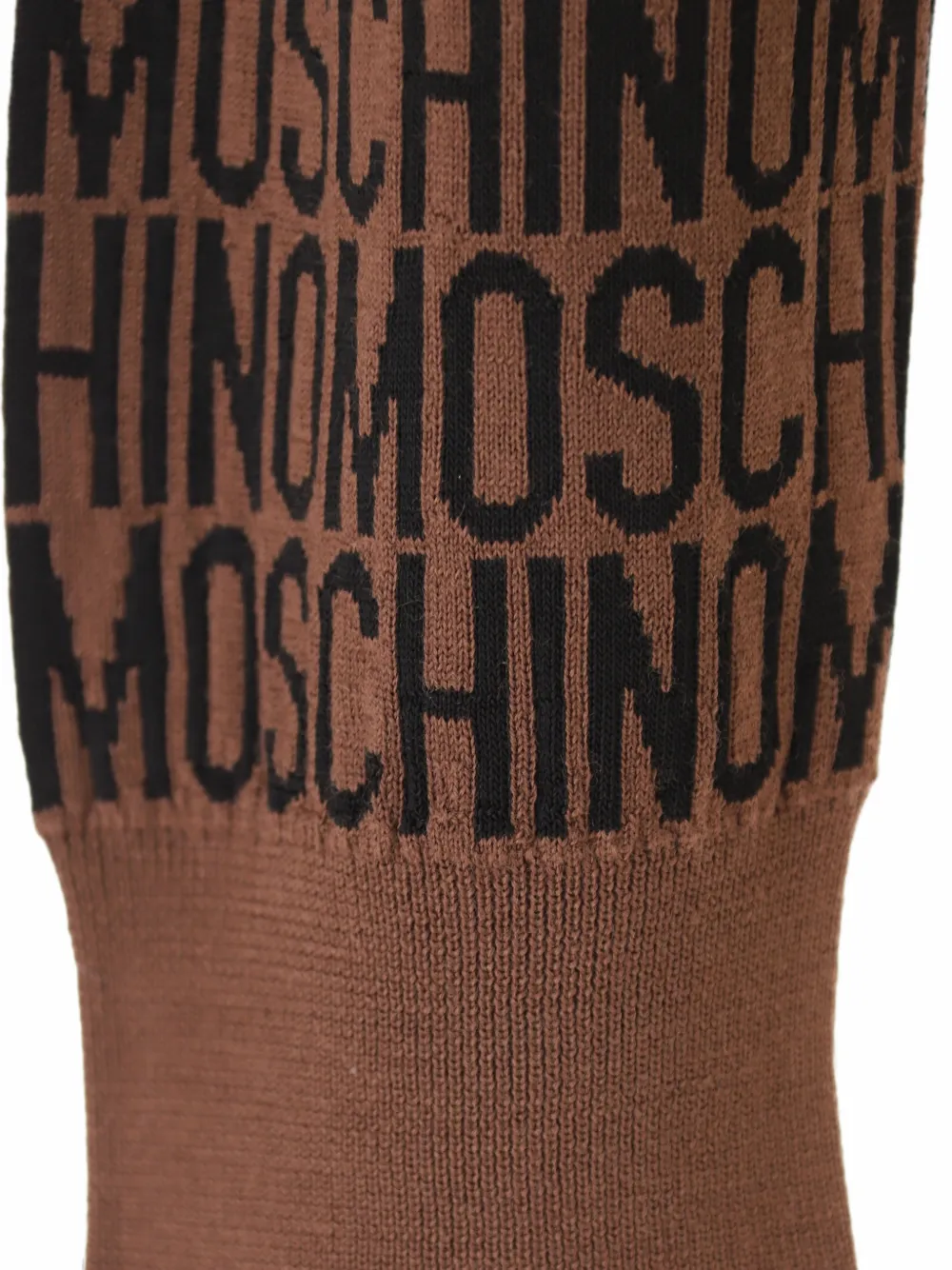 Moschino Trui met logo-jacquard Bruin