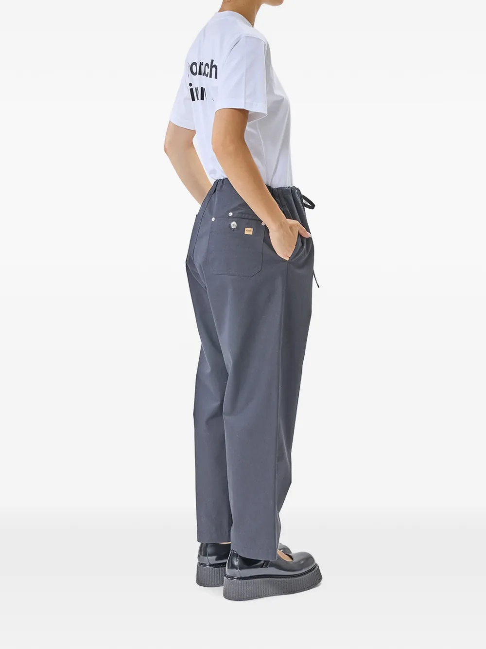 MOSCHINO JEANS Adrian broek met trekkoord Grijs