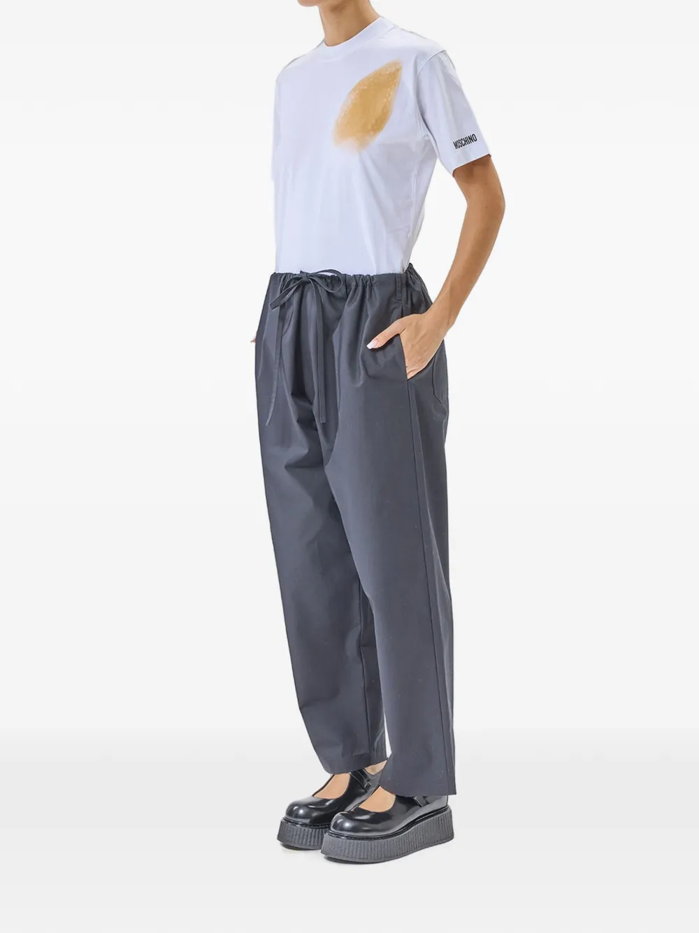 MOSCHINO JEANS Adrian broek met trekkoord Grijs