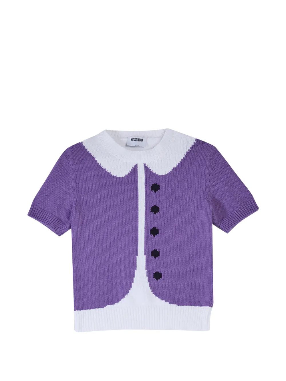 Moschino trompe l'oeil intarsia-knit sweater