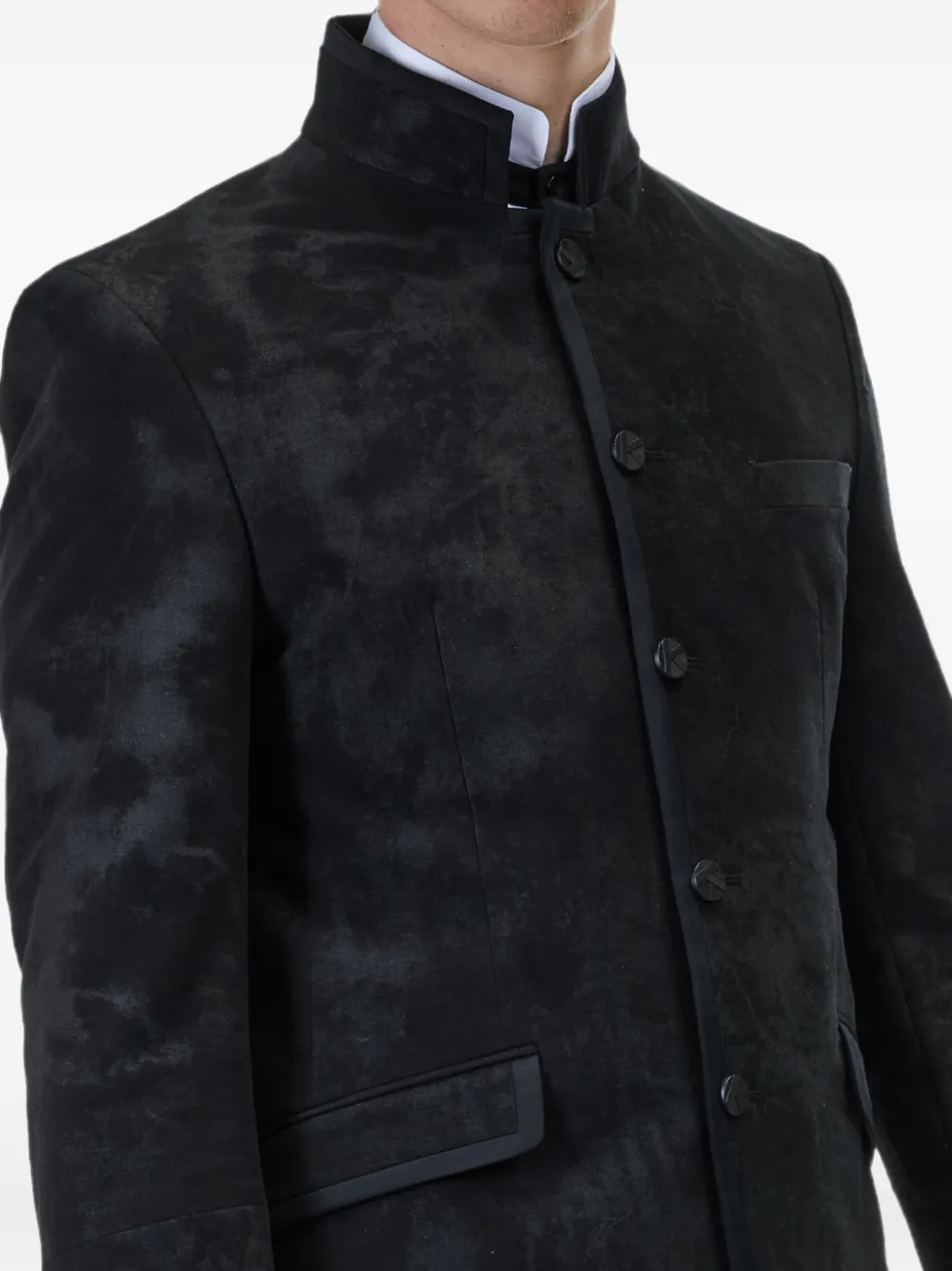 Karl Lagerfeld Glory jack met hoge hals Zwart