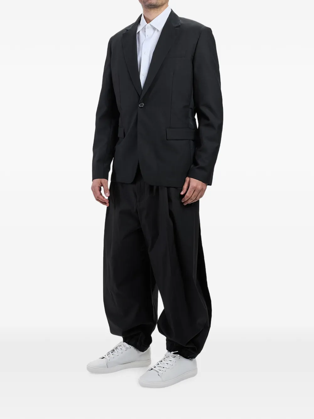 Moschino Wollen blazer met enkele rij knopen Zwart