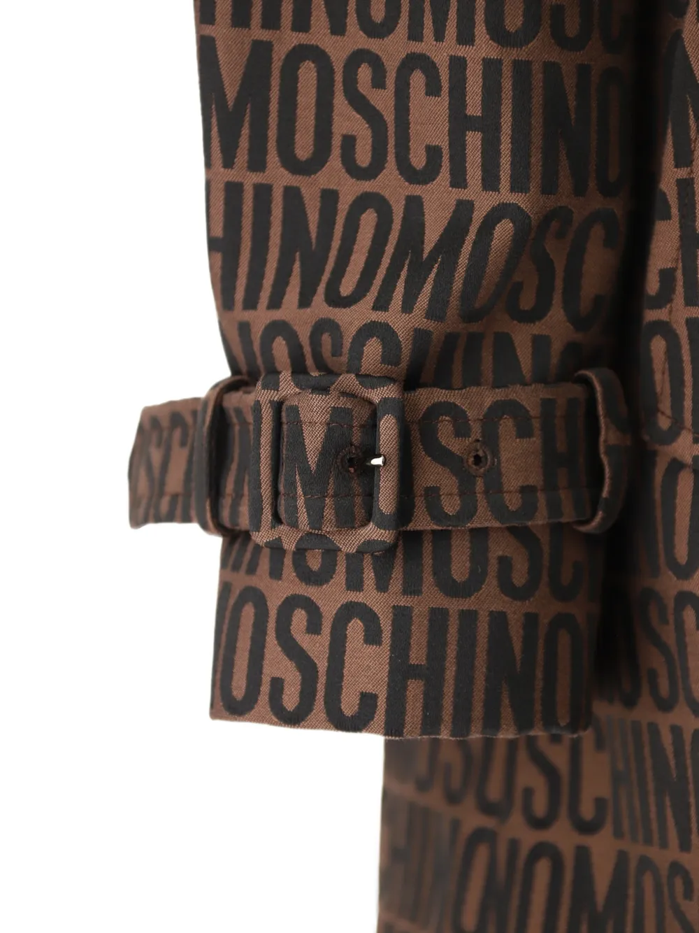Moschino Regenjas met logo Bruin