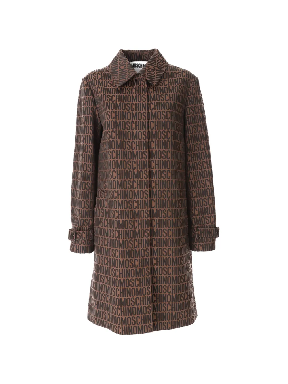 Moschino imperméable à lettrage logo - Marron Moschino imperméable à lettrage logo - Marron