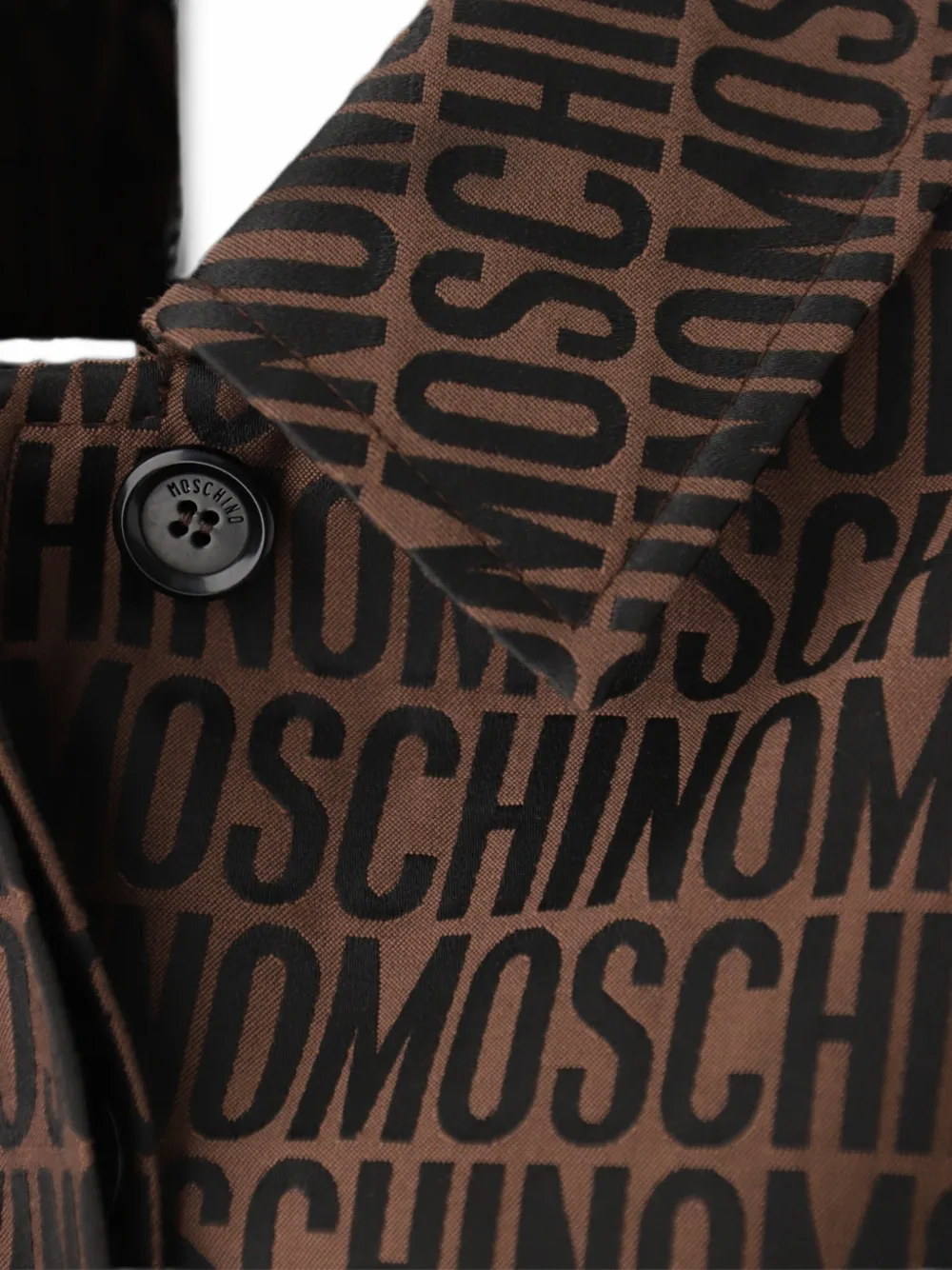 Moschino Regenjas met logo Bruin