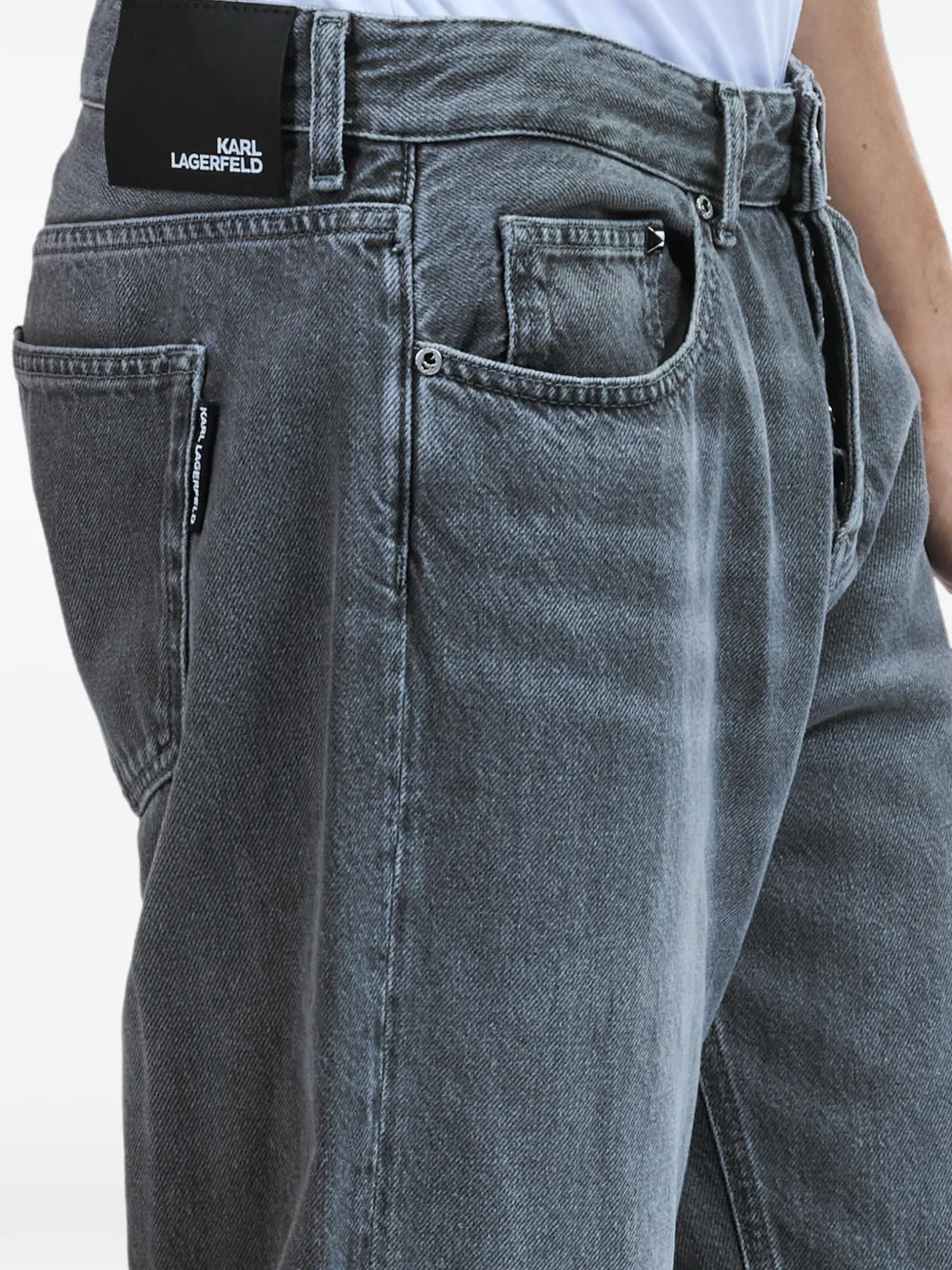 Karl Lagerfeld Ruimvallende broek Grijs