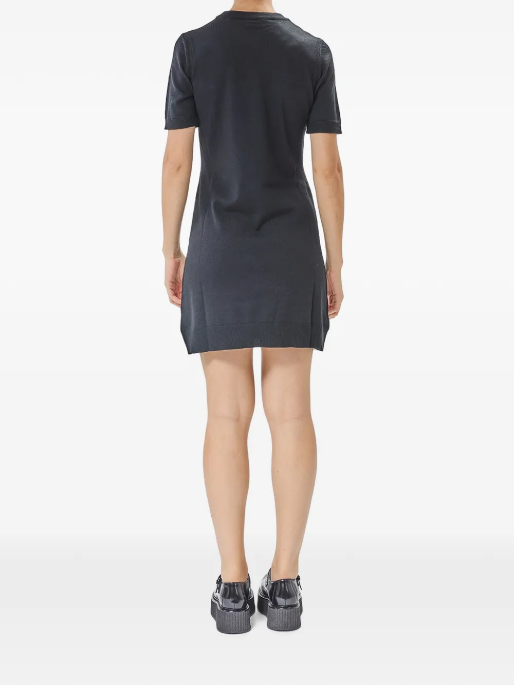 Moschino Orsetto intarsia gebreide mini-jurk Zwart