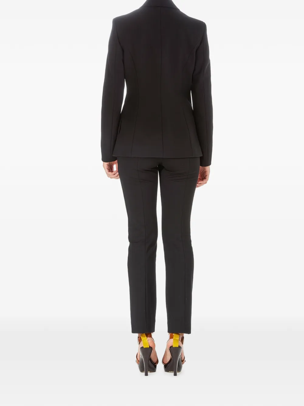 Karl Lagerfeld Punto blazer met enkele rij knopen Zwart
