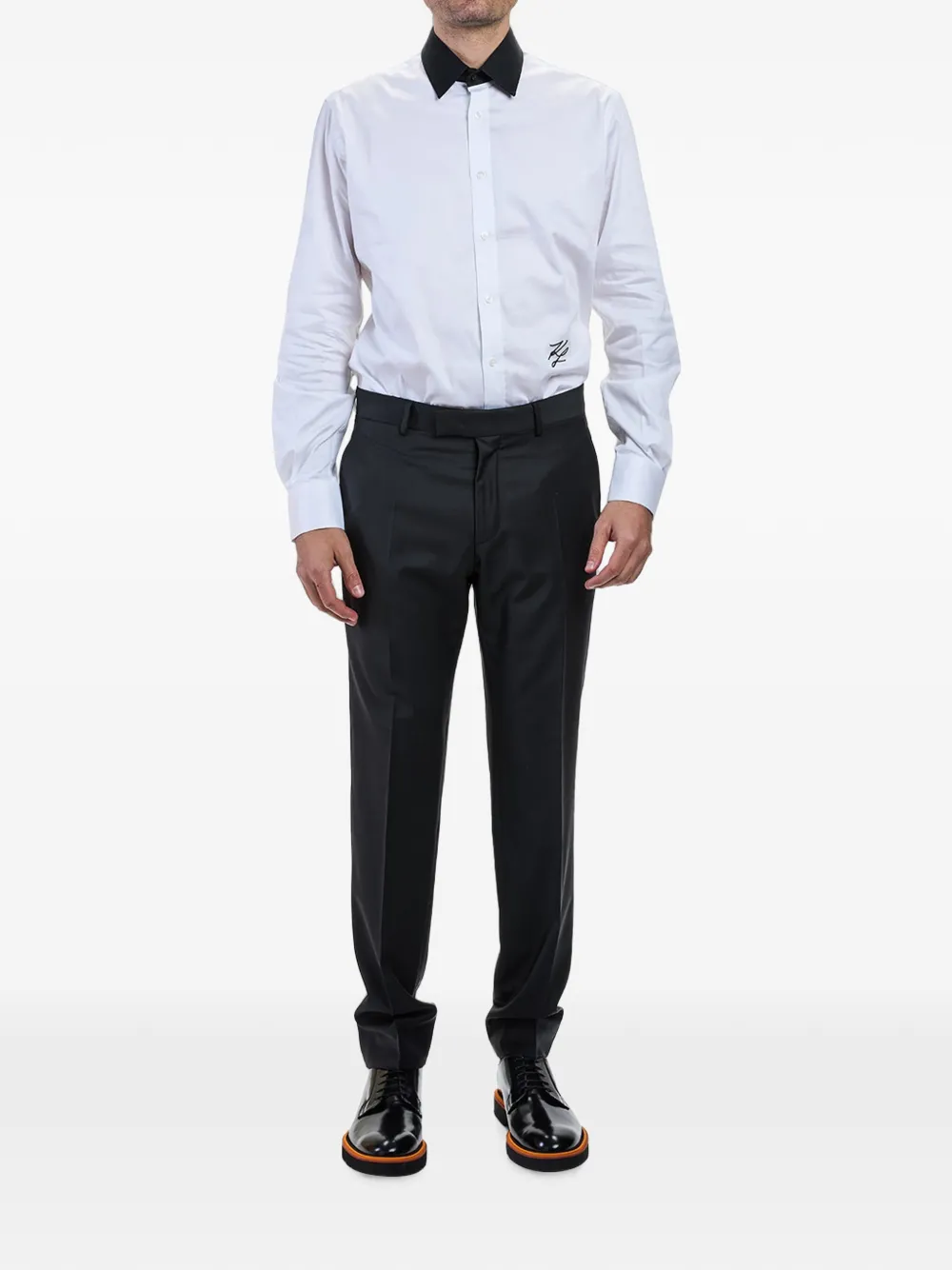 Karl Lagerfeld Road regular-fit broek Zwart
