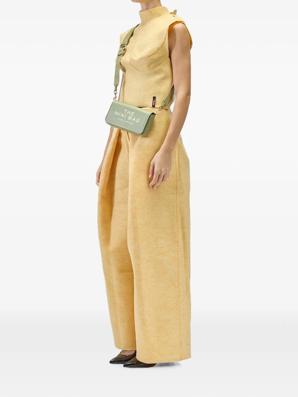 Marc Jacobs The Mini Bag leren schoudertas Groen