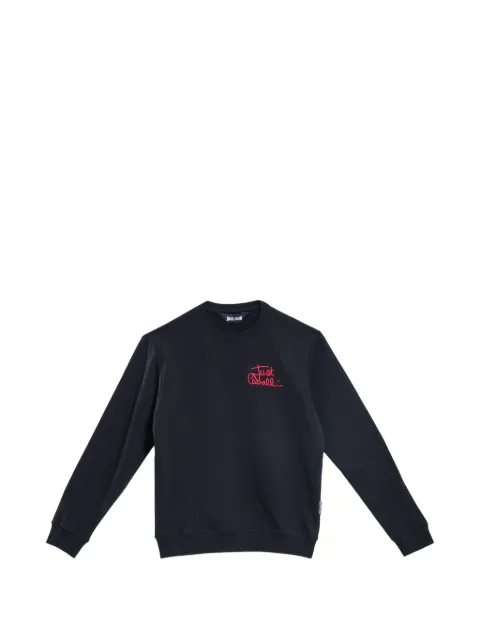 Just Cavalli logo-embroidered sweatshirt