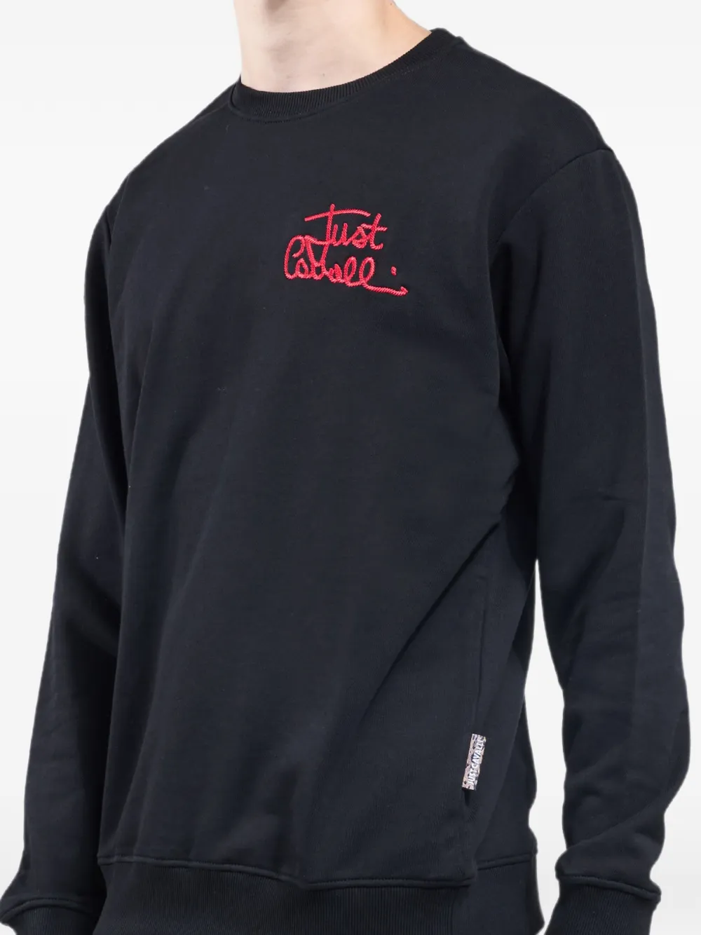 Just Cavalli Sweater met geborduurd logo Zwart