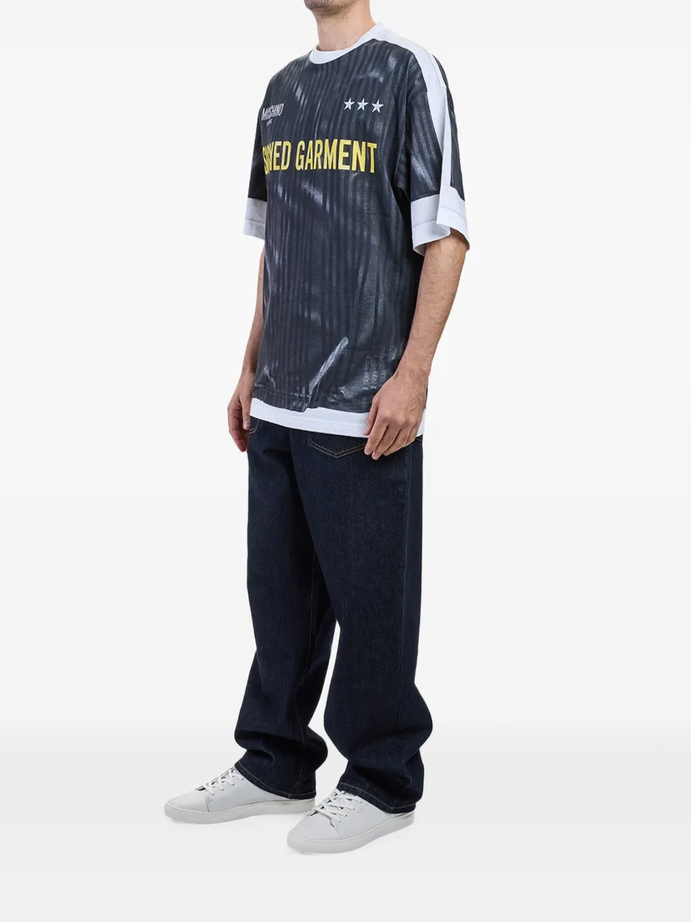 Moschino Trompe-l'oeil T-shirt Grijs