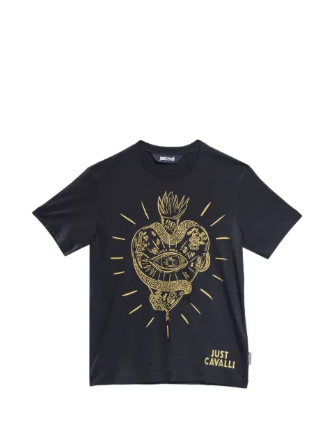 Just Cavalli Big Heart graphic-print T-shirt