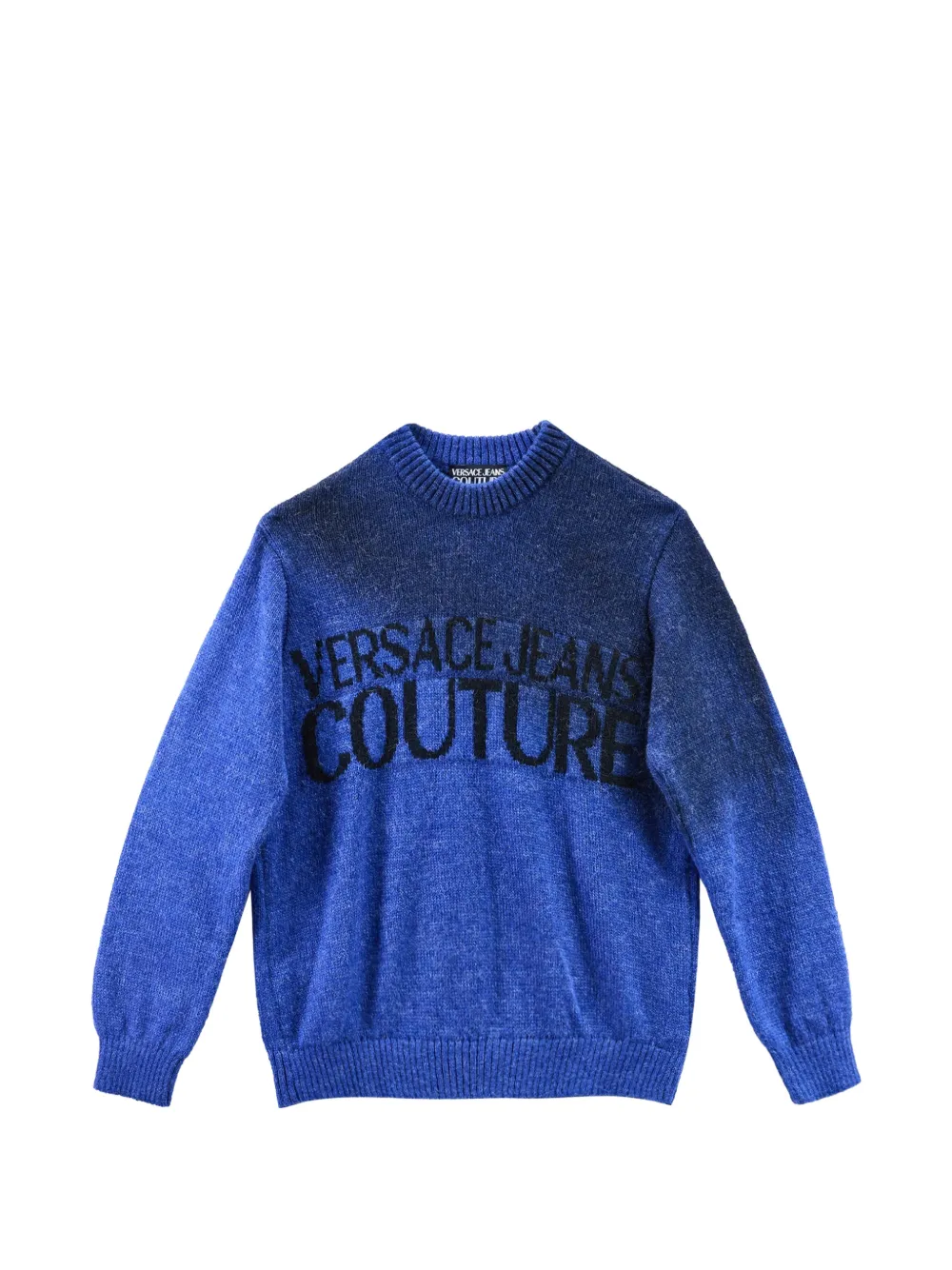 Versace Jeans Couture logo-intarsia degradé sweater