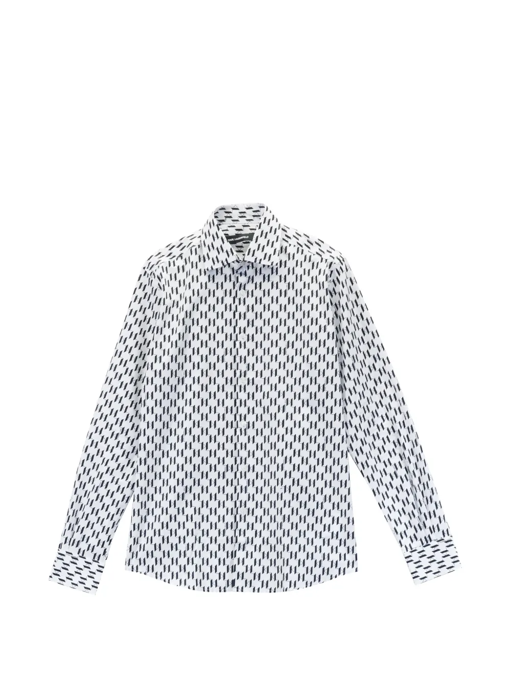 Karl Lagerfeld monogram-print cotton shirt
