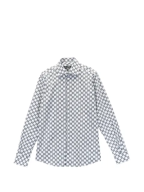 Karl Lagerfeld monogram-print cotton shirt