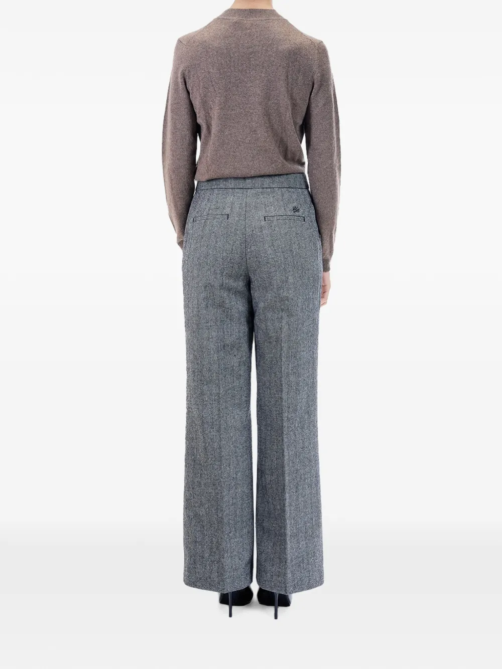 Karl Lagerfeld Tweed broek Grijs