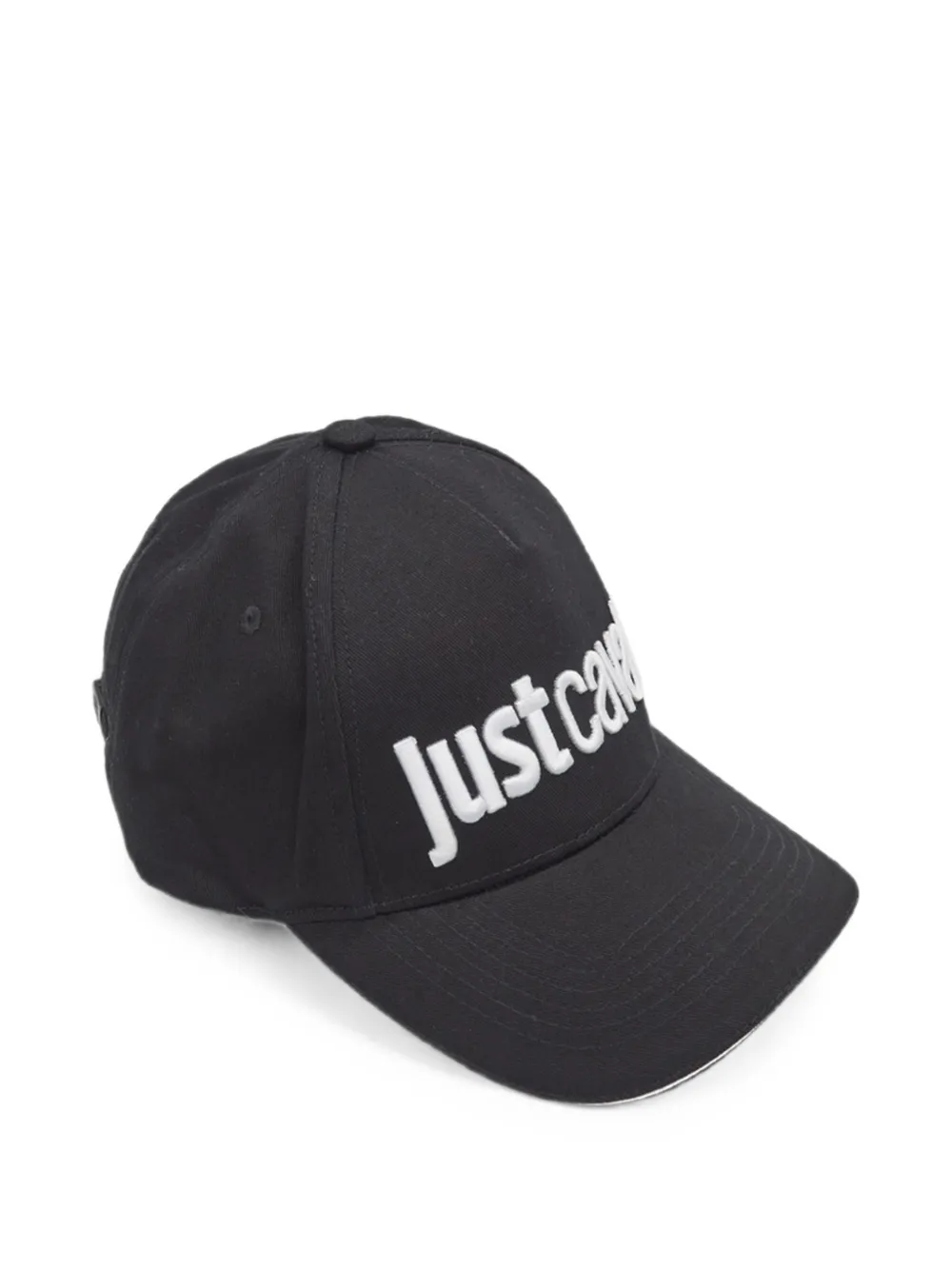 Just Cavalli Honkbalpet met geborduurd logo Zwart