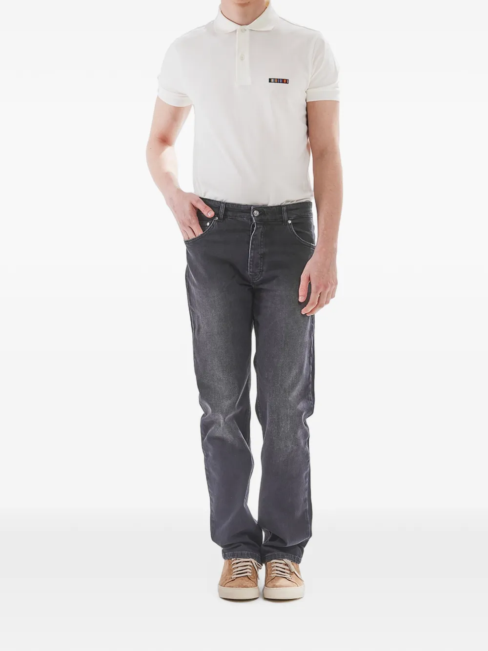 Just Cavalli Jeans met vervaagd effect Zwart
