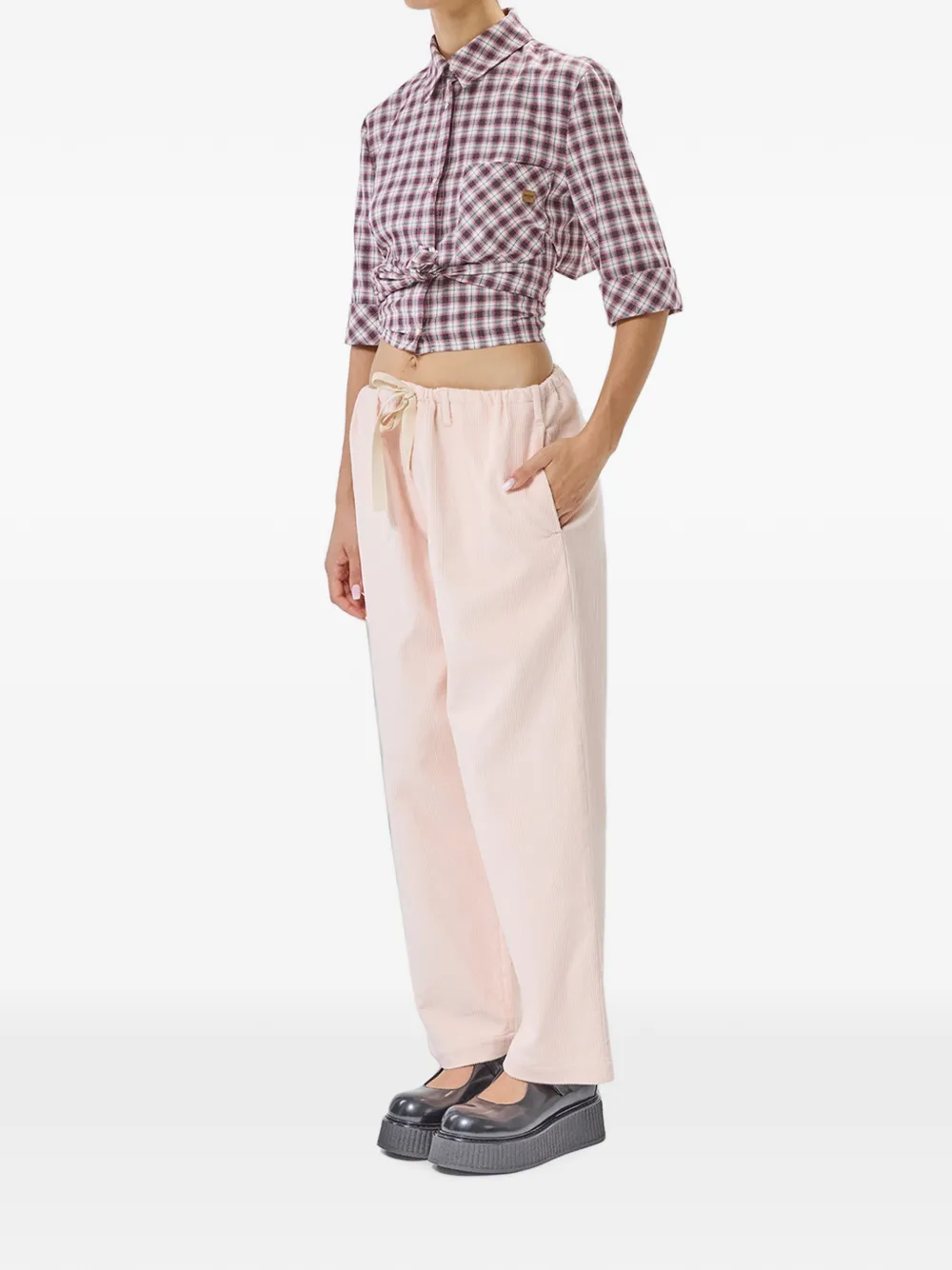 MOSCHINO JEANS Adrien straight broek Roze
