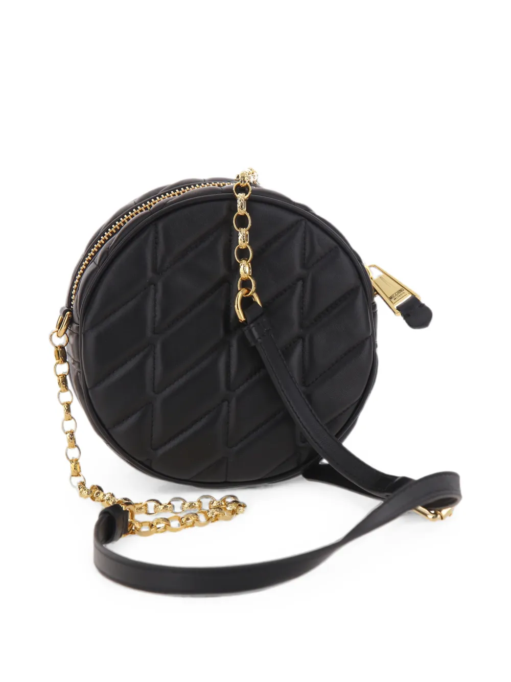 Moschino Double Smile gewatteerde crossbodytas Zwart