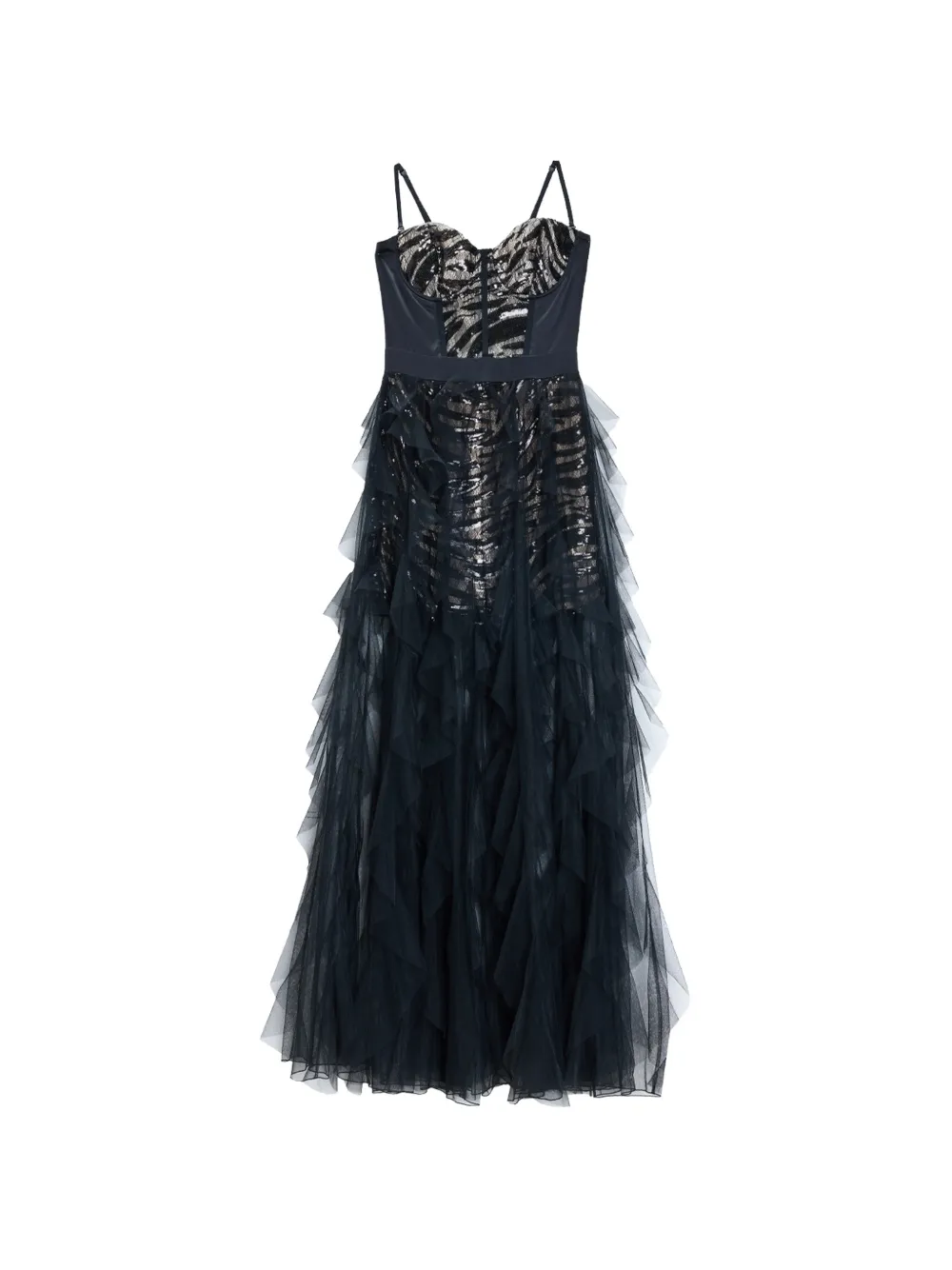 Just Cavalli zebra-print sequin-embellished maxi dress